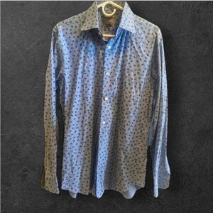BONOBOS SLIM FIT MENS BUTTON SHIRTS TOPS DRESSY SUMMER CASUAL EVENT SIZE M 15.5
